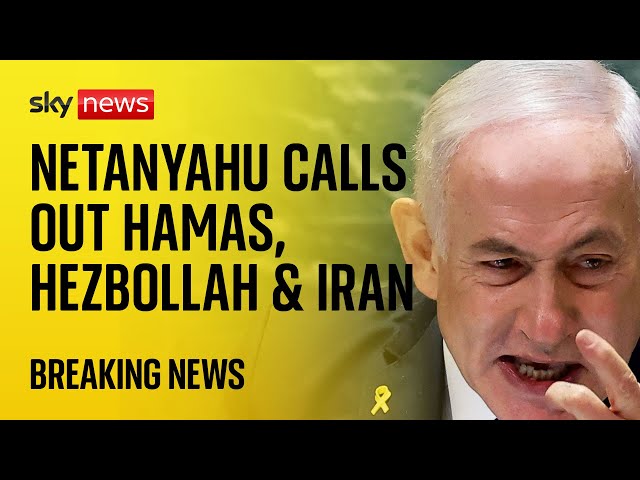 ⁣Netanyahu takes aim at Hamas, Hezbollah and Iran at United Nations