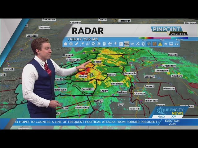 Severe flooding, downed trees in NC from Helene