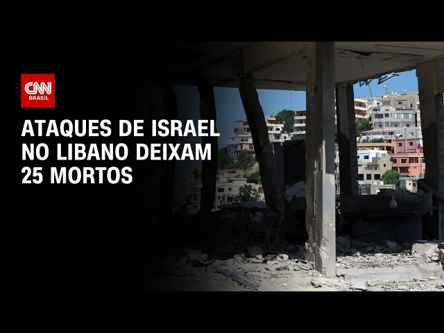 ⁣Ataques de Israel no Líbano deixam 25 mortos | BASTIDORES CNN