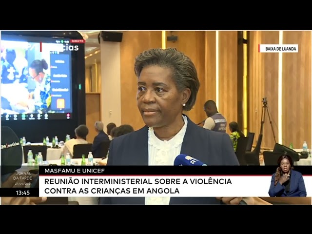 ⁣MASFAMU e UNICEF - Reunião interministerial sobre a violência contra as crianças em Angola