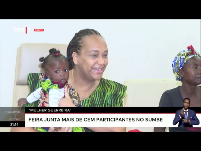 ⁣Mulher guerreira - Feira junta mais de cem participantes no Sumbe