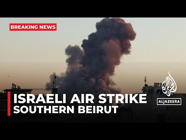 ⁣Huge blasts hit southern Beirut in new Israeli air strike