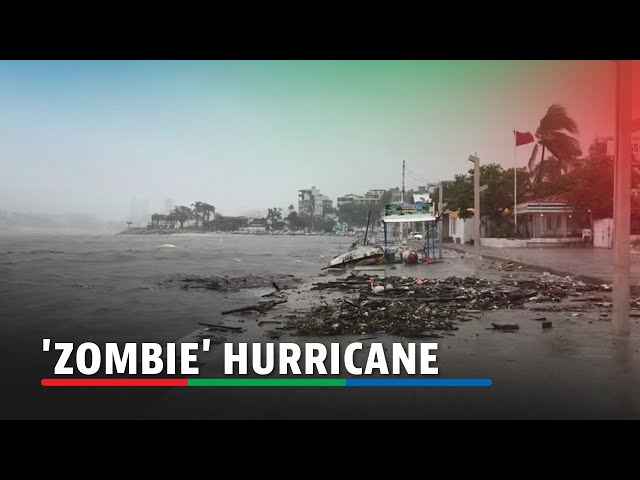 ⁣'Zombie' hurricane John lashes Mexico's Pacific coast