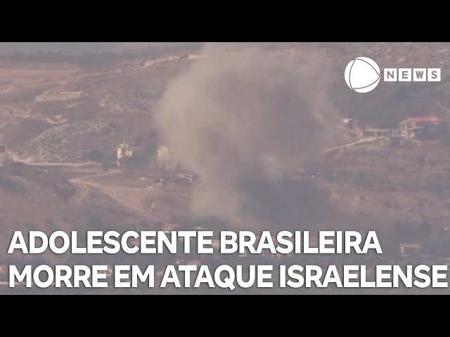 ⁣Adolescente brasileira morre em ataque israelense