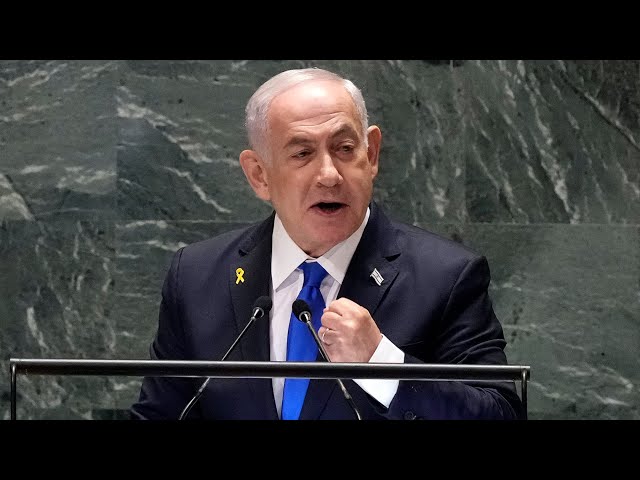 ⁣'Israel will win this battle': Benjamin Netanyahu addresses UN General Assembly