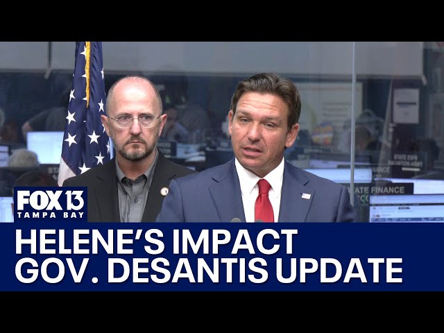 ⁣Hurricane Helene aftermath: Governor DeSantis gives update