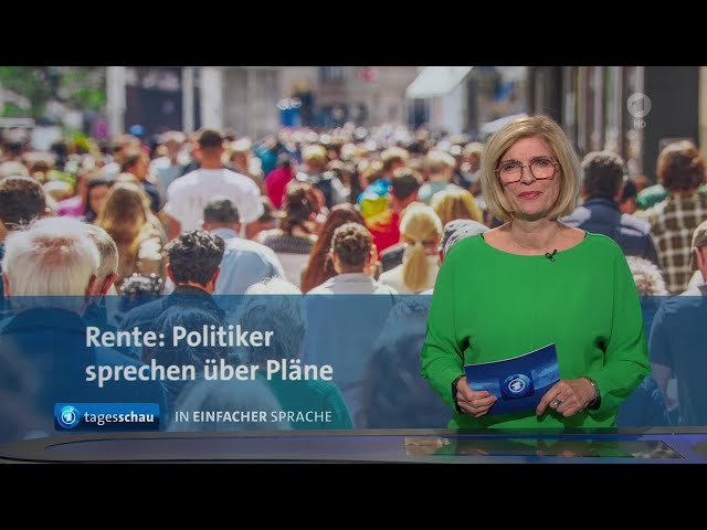 ⁣tagesschau in Einfacher Sprache 19:00 Uhr, 27.09.2024