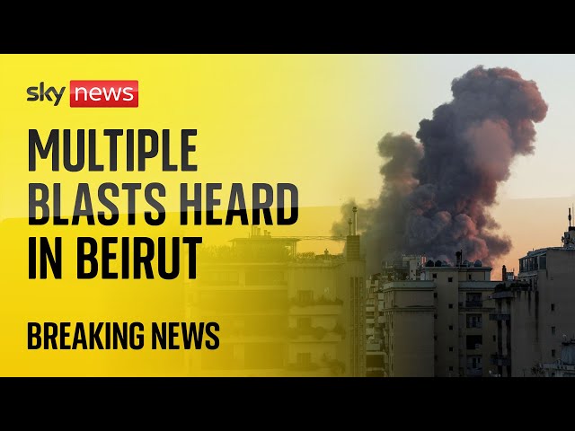 ⁣Watch live: Explosions in Beirut as Israel 'targets head of Hezbollah' in huge airstrike