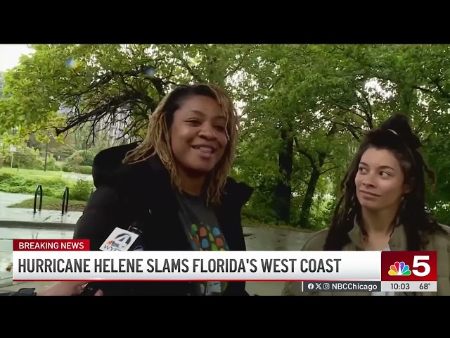 ⁣Hurricane Helene makes landfall in Florida as Category 4 storm