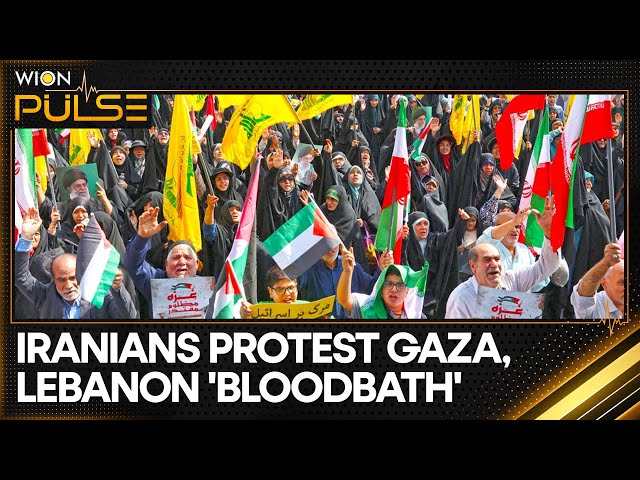 Iranian Protesters Hold Rally In Tehran In Support Of Gaza And Lebanon | WION Pulse