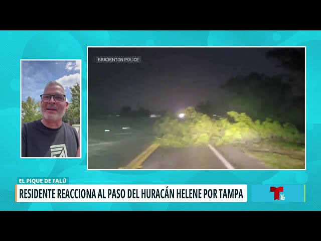 ⁣Boricua en Tampa relata paso del huracán Helene