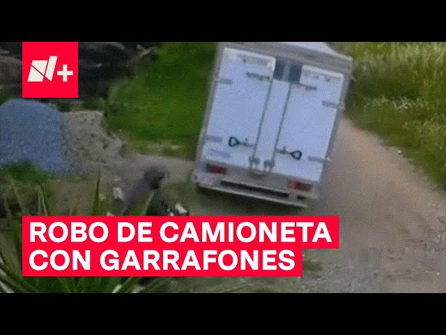 Así robaron camioneta con garrafones de agua a un repartidor - N+