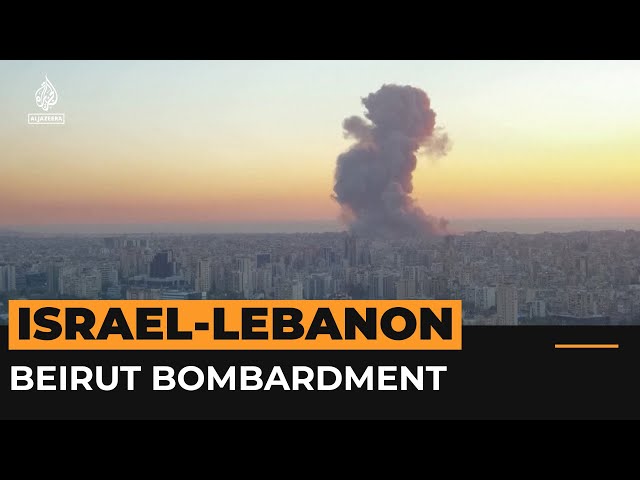 ⁣Israel bombards Beirut | AJ #shorts