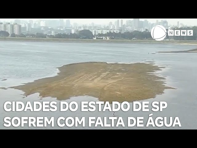 ⁣Cidades do estado de São Paulo já sofrem com a falta de água