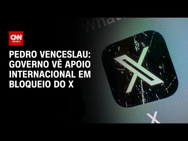 ⁣Pedro Venceslau: Governo vê apoio internacional em bloqueio do X | CNN 360°