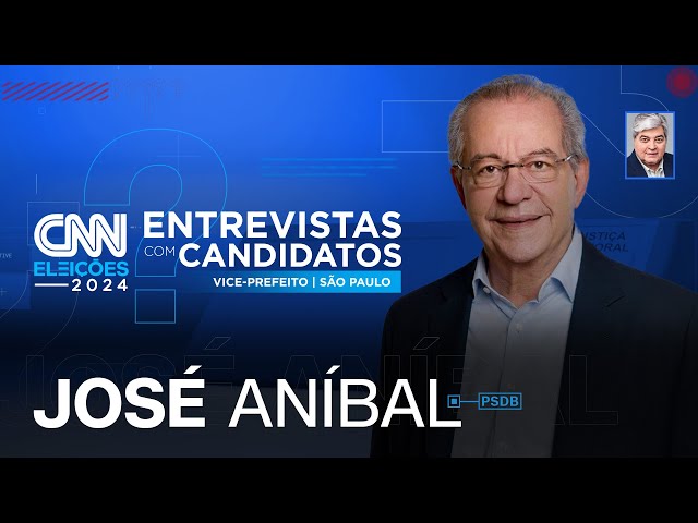 ⁣AO VIVO: José Aníbal (PSDB) | CNN Eleições: entrevistas com vices - São Paulo