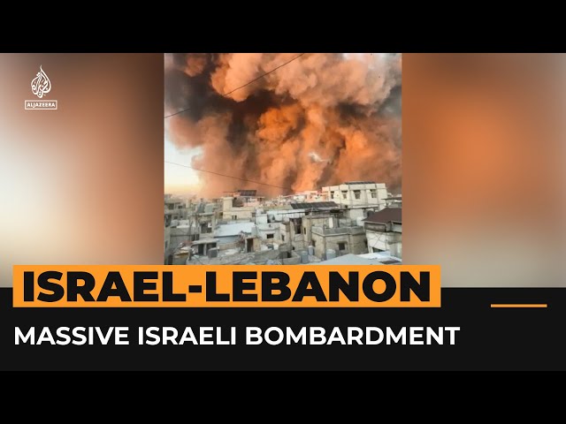 ⁣Powerful Israeli bombardment hits Beirut’s densely populated Dahiyeh | Al Jazeera Newsfeed