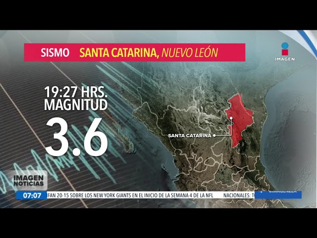 ⁣Sismo de magnitud 3.6 sorprende a Santa Catarina, Nuevo León | Noticias con Francisco Zea