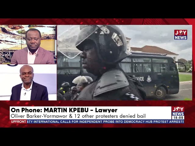 ⁣The judge denied bail because the addresses of the arrested protestors were not known - Martin Kpebu