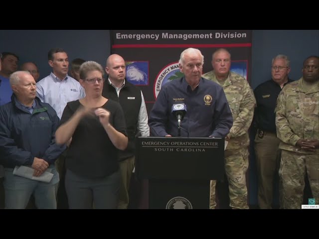 SC Gov. McMaster shares updates after Helene passed through