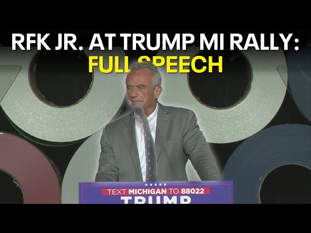 ⁣RFK Jr. speaks at Michigan Trump rally: FULL SPEECH