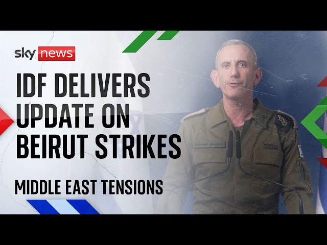 ⁣IDF delivers statement after Israel launches a major round of airstrikes in Beirut