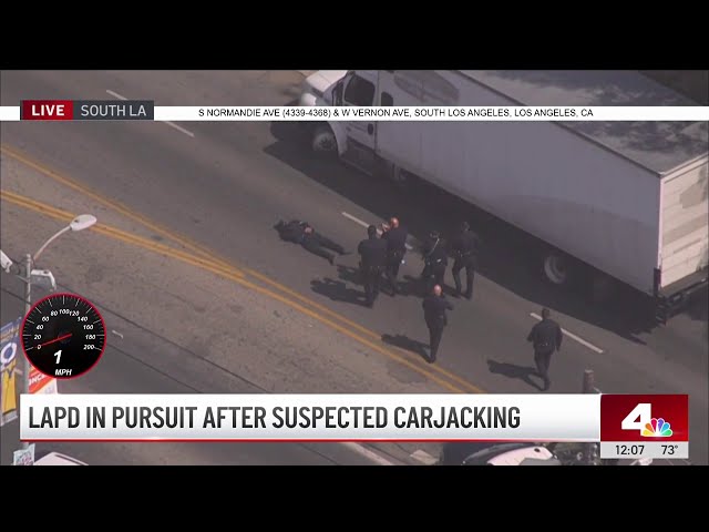 Driver surrenders after police pursuit