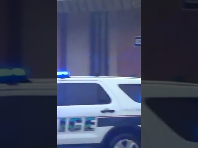 Hurricane Helene: Floodwaters in Asheville carry dumpster through the streets