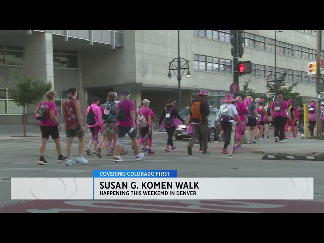 ⁣Dozens take to the streets in Denver metro area for the Susan G. Komen Walk