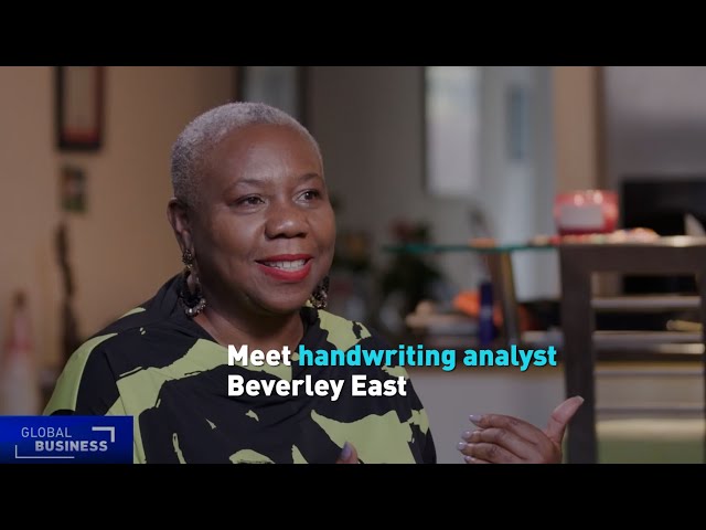 ⁣Meet handwriting analyst Beverley East