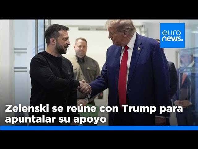 ⁣Zelenski se reúne con Trump en Nueva York para presentarle su 'Plan de Victoria'