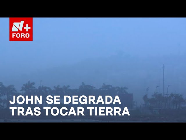 ⁣John se degrada a baja presión remanente - Noticias MX