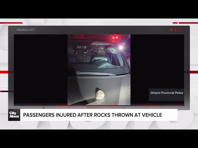 ⁣OPP now investigating six cases of rocks being hurled at moving cars in York Region