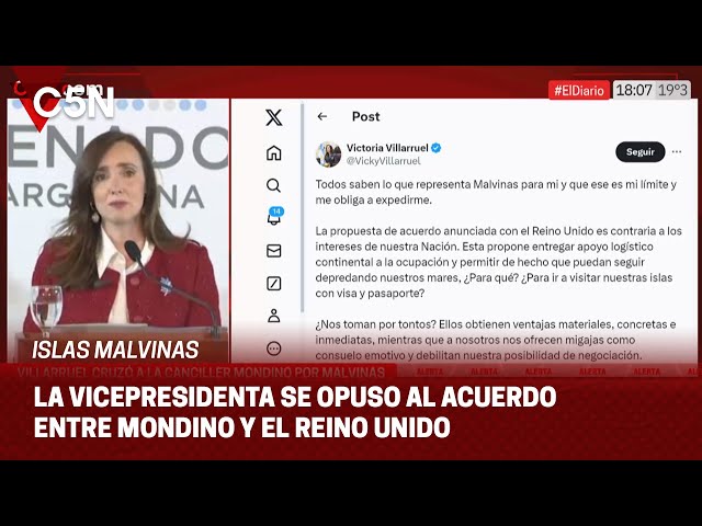 ⁣VICTORIA VILLARRUEL se distanció del ACUERDO con REINO UNIDO por MALVINAS: “¿Nos TOMAN por TONTOS?”