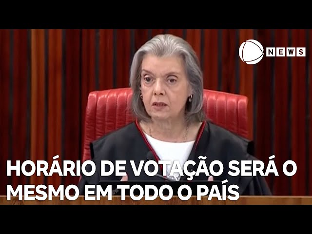 ⁣Eleição terá mesmo horário de votação em todo o país