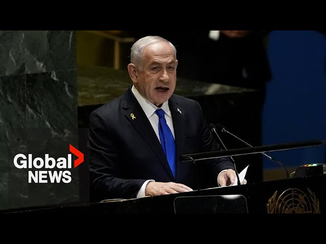 ⁣"Enough is enough": Netanyahu tells UN Israel seeks peace, but will fight until victory