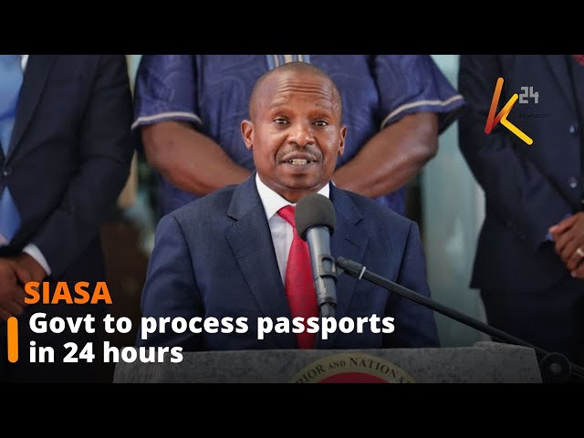 ⁣“Govt to process passports in 24 hours,” CS Kindiki