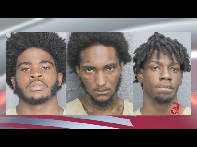 ⁣Arrestan a tres afromericanos que dispararon contra policías en una persecución policial en Broward