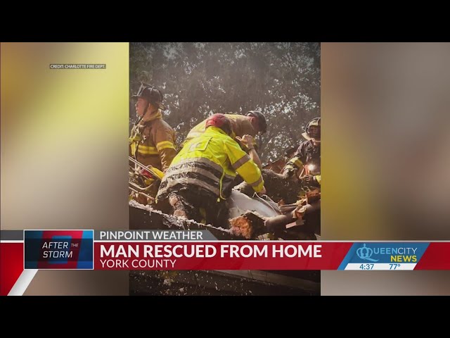 Crews rescue family trapped inside York County home