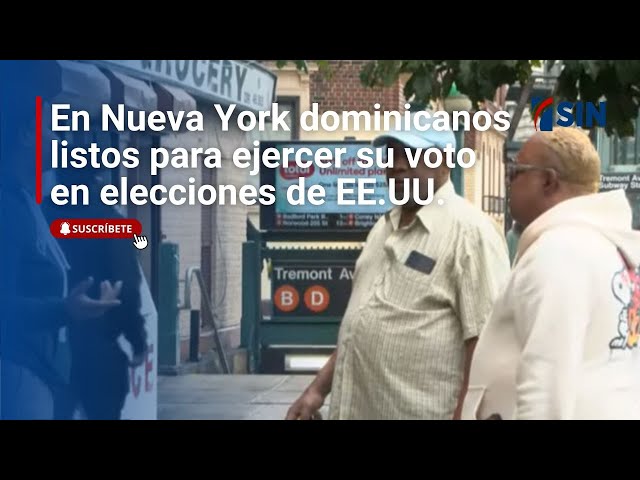 ⁣En Nueva York dominicanos listos para ejercer su voto en elecciones de Estados Unidos