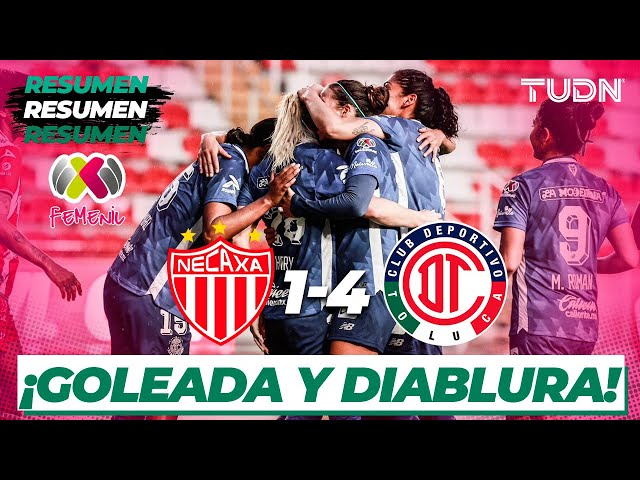 ⁣Resumen y goles | Necaxa 1-4 Toluca | Liga Mx Femenil AP2024-J12 | TUDN