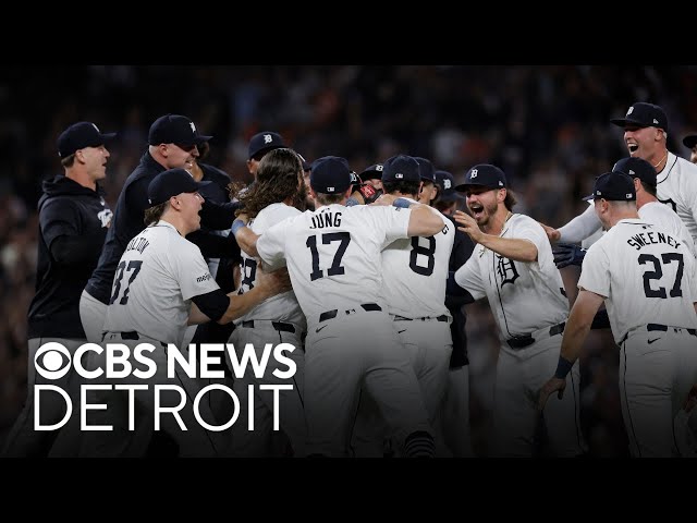 ⁣Detroit Tigers clinch AL wild card, ending 10-year postseason drought