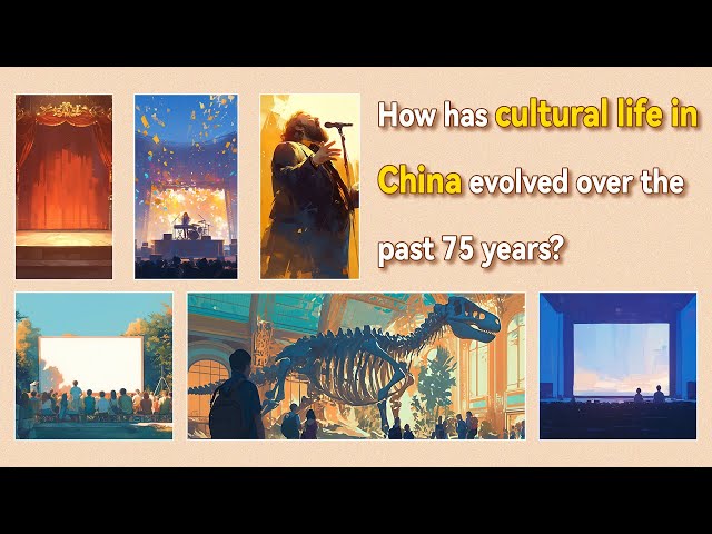 ⁣How has cultural life in China evolved over the past 75 years?