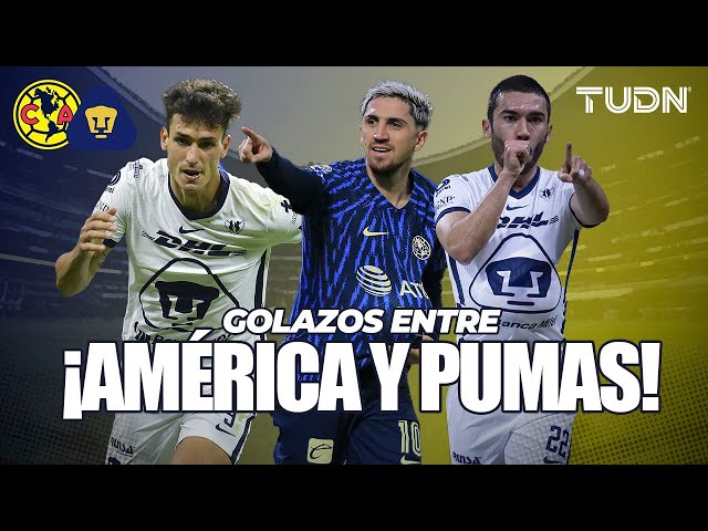 ⁣¡CLÁSICO PURO!  Los TREMENDOS goles entre América y Pumas | TUDN