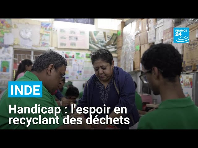 ⁣Inde : des personnes en situation de handicap retrouvent espoir en recyclant des déchets