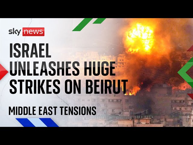 ⁣Hezbollah leader targeted as Israel unleashes huge strikes on Beirut