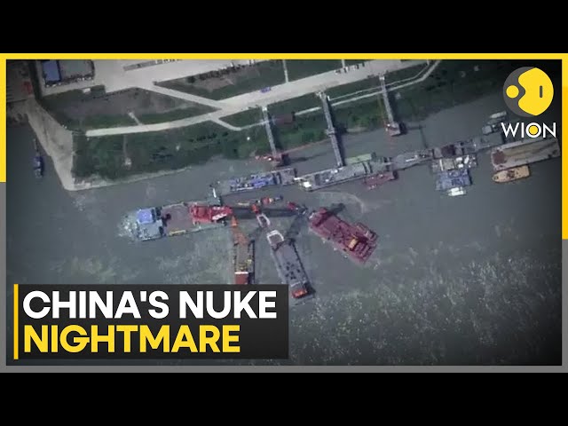 ⁣China's Newest Nuclear Submarine Sinks in Wuhan Shipyard | WION