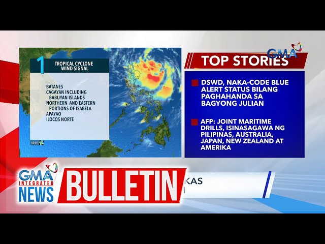 ⁣Bagyong Julian, lumakas bilang tropical storm | GMA Integrated News Bulletin