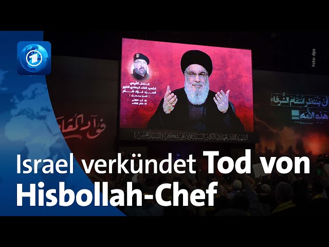 ⁣Israel verkündet Tod von Hisbollah-Chef Nasrallah