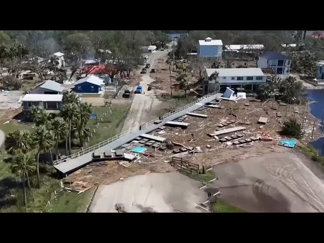 ⁣Florida assesses Hurricane Helene damage